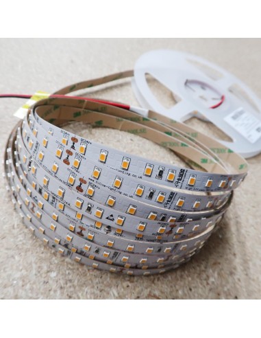 High Efficiency warm white 2700K LED Strip 24V 14.4W/m IP00 CRI90