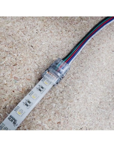 IP65 RGBW LED strip to wire connector