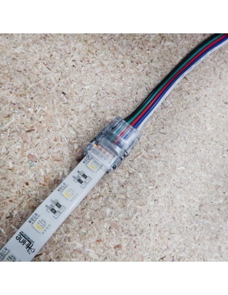 IP65 RGBW LED strip to wire connector