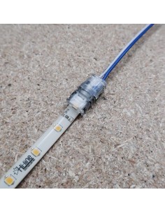 Strip to wire connector for IP65 LED tape single colour 8mm (pack of 5) 2
