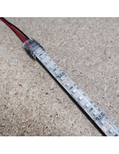 Strip to wire connector for IP65 LED tape single colour 10mm (pack of 5) 2