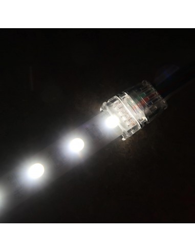 Strip to wire connector for 12mm IP00 LED tape RGBW 5 pin