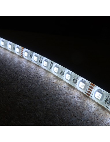 RGBW LED Strip (RGB+CW) 24V-14.4W/m- IP65-CRI80-12mm/2oz PCB-5m Roll
