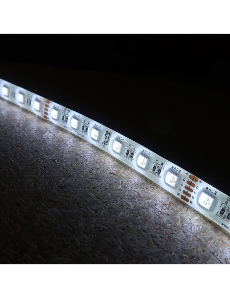 RGBW LED Strip (RGB+CW) 24V-14.4W/m- IP65-CRI80-12mm/2oz PCB-5m Roll