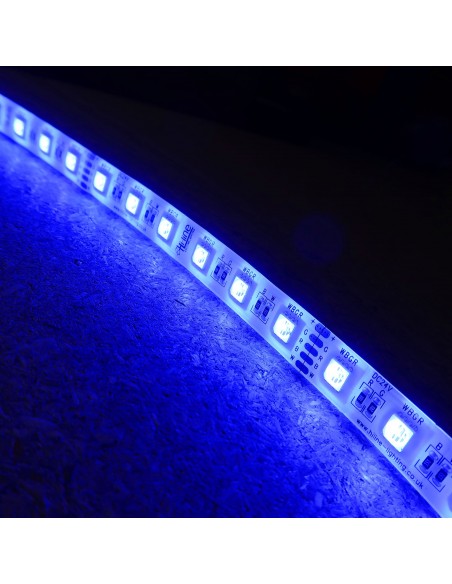RGBW LED Strip (RGB+CW) 24V-14.4W/m- IP65-CRI80-12mm/2oz PCB-5m Roll