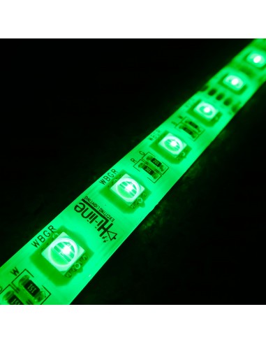 RGBW LED Strip (RGB+NW) 24V-14.4W/m- IP65-CRI80-12mm/2oz PCB-5m Roll