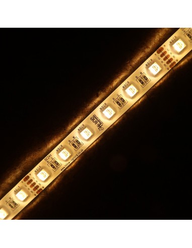 RGBW LED Strip (RGB+WW) 24V-14.4W/m- IP65-CRI80-12mm/2oz PCB-5m Roll