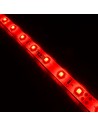 Red IP20 LED strip, 3528-SMD, 60LEDs/m, 4.8W/m, 24V DC, 5 meters roll