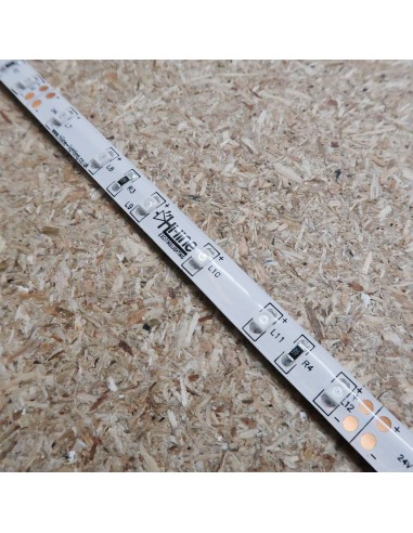 Red IP20 LED strip, 3528-SMD, 60LEDs/m, 4.8W/m, 24V DC, 5 meters roll