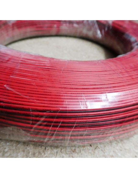 2 cores Red/Black LED strip wire AWG 18, 500m roll