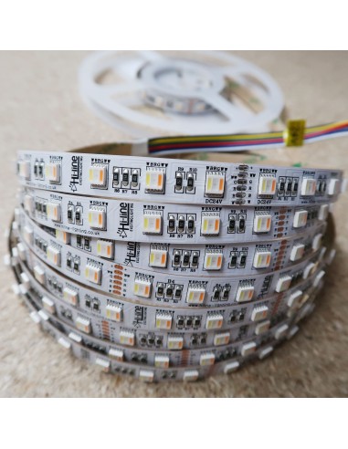RGB + Tunable white LED strip 60 x 5 in1 LEDs per meter 14.4W
