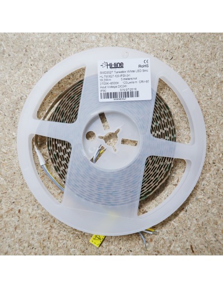 Tunable white LED strip 2in1 LEDs x 120 per meter 19.2W