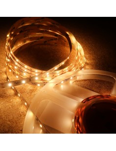 12V warmer weißer LED-Streifen 14.4W / m IP00-CRI80-SMD2835