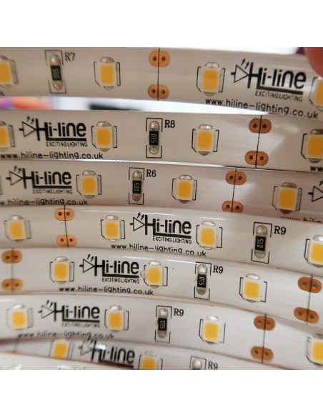 12V Warm White LED Strip 14.4W/m- IP65-CRI80-SMD2835
