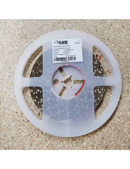 LED-Streifen Grün 4.8W/m 24V IP00 SMD3528