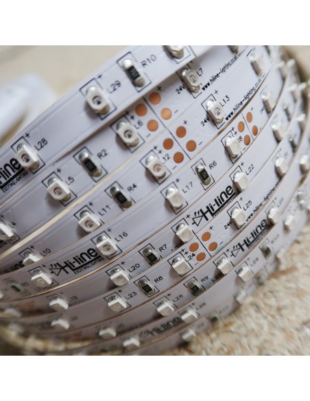 Blue LED Strip 24V 4.8W/mIP00-8mm wide-5m roll-SMD3528