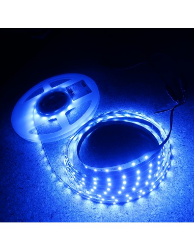 Blue LED Strip 24V 4.8W/mIP00-8mm wide-5m roll-SMD3528