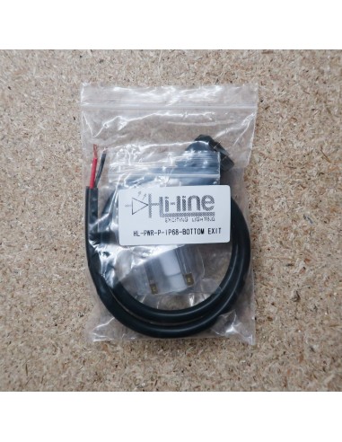 IP68 Bottom Exit power connector kit for Single colour 10x20mm LED Neon Flex