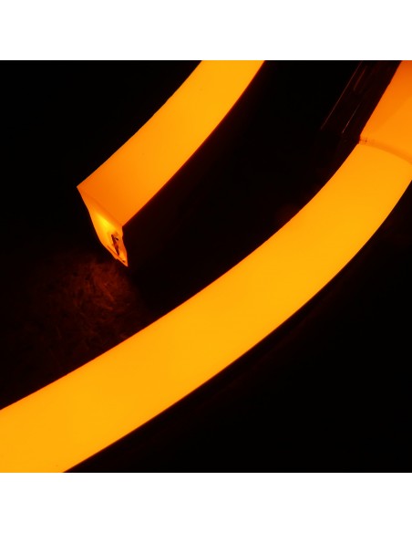 Yellow LED Neon Flex 24V IP68 10x20mm (Sold Per Metre)