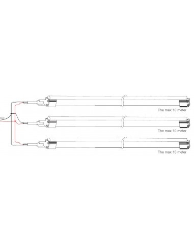 Red LED NEON FLEX 24V IP68 10x20mm (Sold Per Metre)