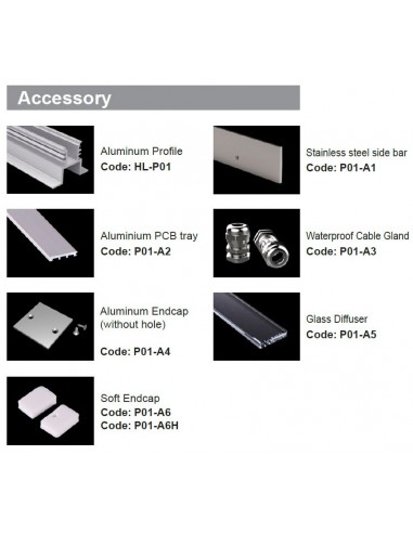 Vertieft Drive-Over IP68 Led Aluminiumprofil L2000 * W69mm * H65mm