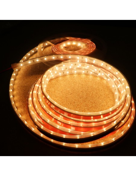  IP67 5m Warmweiß LED Streifen 24V 4.8 W / m