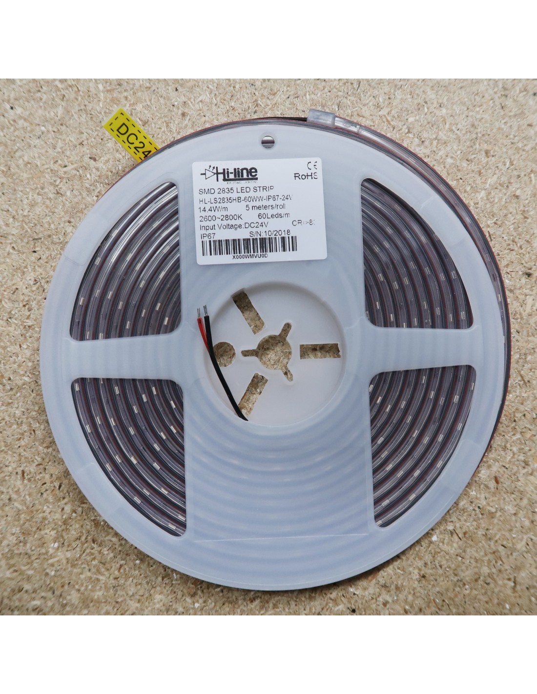 600 LED Warm White 5m LED Strip Light – 12V, SMD3528, 40W, Waterproof – For Indoor/Outdoor