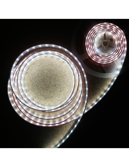 IP67 5m Cool White LED Strip 24V 14.4W/m