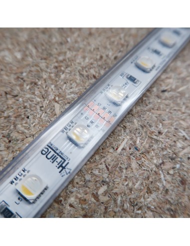 RGBW LED-Streifen (RGB+NW) 24V-14,4W/m- IP67-CRI80-SMD5050