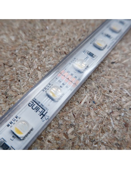 RGBW LED-Streifen (RGB+NW) 24V-14,4W/m- IP67-CRI80-SMD5050