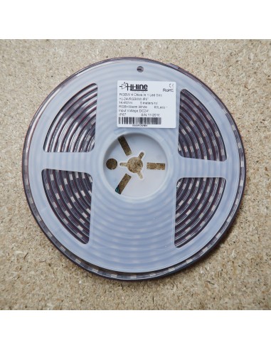 RGBW LED Strip, 60 LEDS per meter, 5 meters roll, 300LEDS, 24V non waterproof 