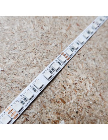 High Density RGB LED strip 24V 14.4W/m 120 x SMD4040 / meter - IP00 - 5m roll