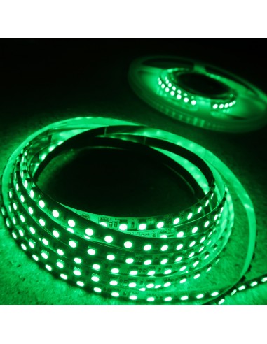High Density RGB LED strip 24V 14.4W/m 120 x SMD4040 / meter - IP00 - 5m roll