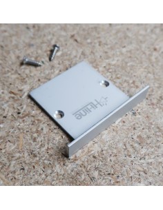 Geschlossene Endkappe aus Aluminium für HL-4938WN31 (LED-Einbauprofil) 2