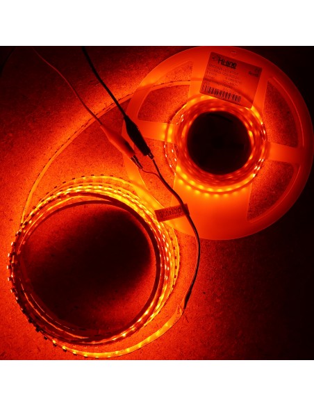 LED-Streifen Bernstein 9,6W/m 24V IP65 SMD3528