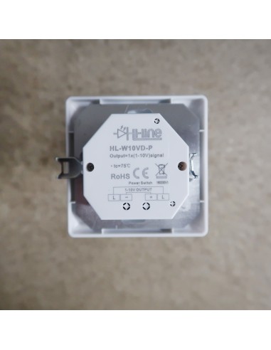 Built-in Power Switch 1-10V Plastic Wall Dimmer