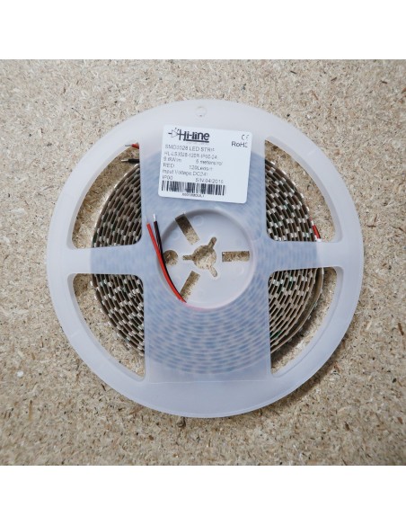 Red LED Strip 24V-9.6W/m- IP00-SMD3528