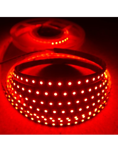Red LED Strip 24V-9.6W/m- IP00-SMD3528