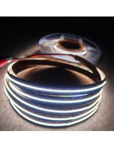 700 LEDs/m 6000K Cool White LED Strip 24V 24 W/m IP00 SMD 2110 CRI90 5m roll 2