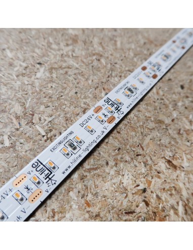 2700K Warm White LED Strip 24V 14.4W/m IP00 SMD 2110 CRI90 180/m 5m roll