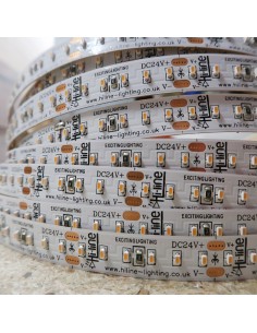 2700K Warm White LED Strip 24V 14.4W/m IP00 SMD 2110 CRI90 180/m 5m roll