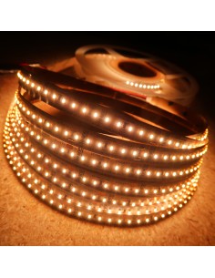 2700K Warm White LED Strip 24V 14.4W/m IP00 SMD 2110 CRI90 180/m 5m roll 2