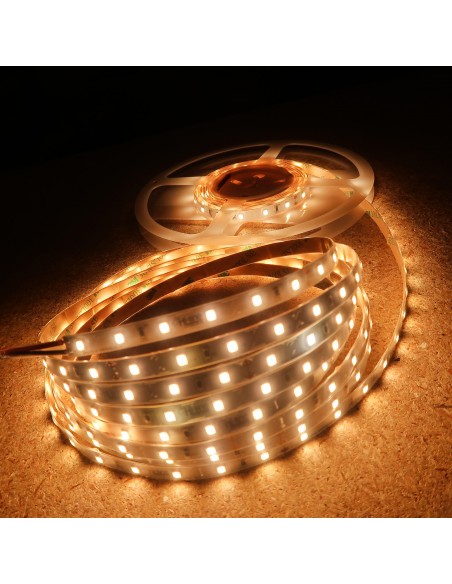 IP65 3000K 24V 7.2W/m Warm White LED Strip CRI90 5m roll