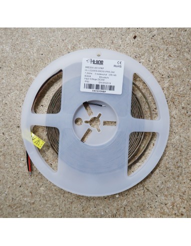 IP65 6000K LED-Streifen 24V-7,2W/m- IP00-CRI90-SMD2835