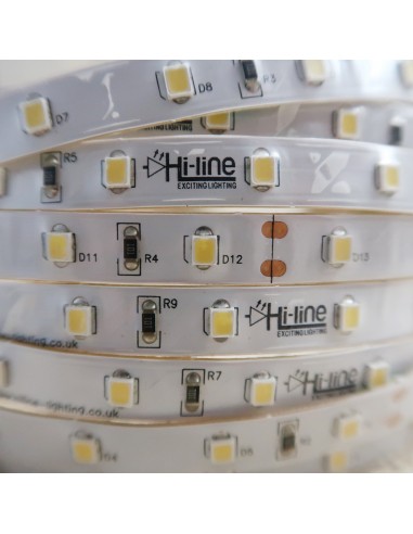 6000K 24V 7.2W/m Warm White LED Strip IP00 CRI90 5m roll
