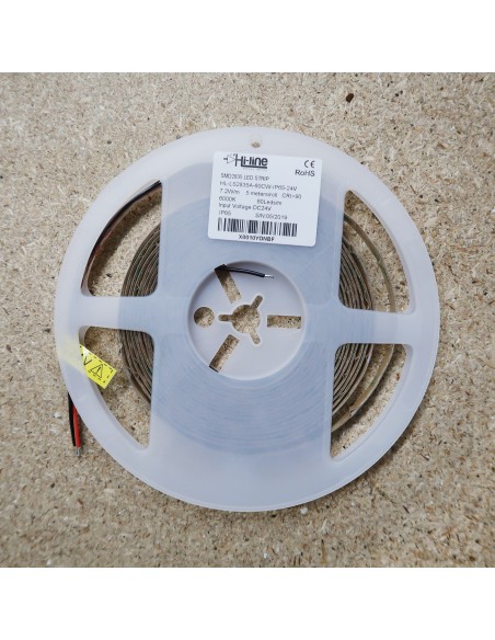 6000K LED-Streifen 24V-7,2W/m- IP00-CRI90-SMD2835