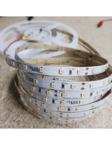 IP65 4000K LED-Streifen 24V-7,2W/m- IP00-CRI90-SMD2835