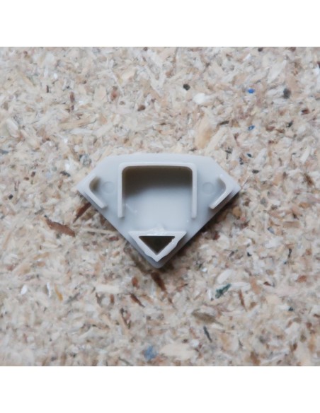 Closed End Cap for HL-ALU007MC (Corner Profile Extrusion)