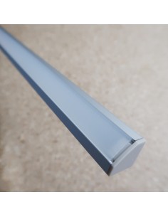 2m Corner LED profile extrusion with milky cover 2