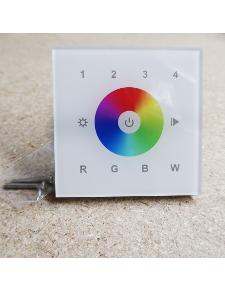ZigBee 4-Zone RGB and RGBW touch panel (wall mount)